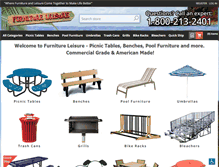 Tablet Screenshot of furnitureleisure.com